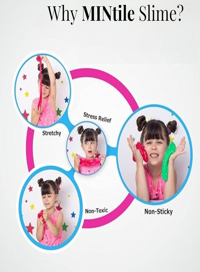 MINtile Premium Crystal Jelly Slimes for Kids | Non-Toxic, Mess-Free, Multicolor Sensory Slimes Toys | Safe & Stretchy DIY Slime Kit | Fun Play, Birthday Return Gifts & Party Favors | Pack of 2 - Image 5